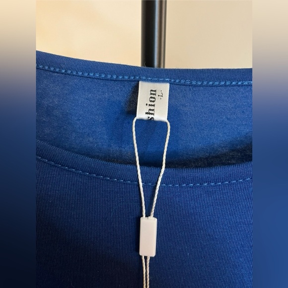 Blue Long-Sleeve Maxi Dress by Angashion - Picture 3 of 15